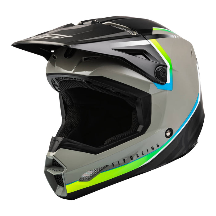 FLY Racing Kinetic Vision MX Helmet - Grey / Black