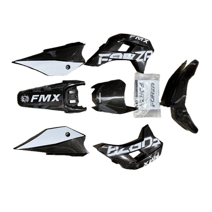 FORZA Aftermarket KRZ Style Plastic & Graphic Kit 2026 - Black White