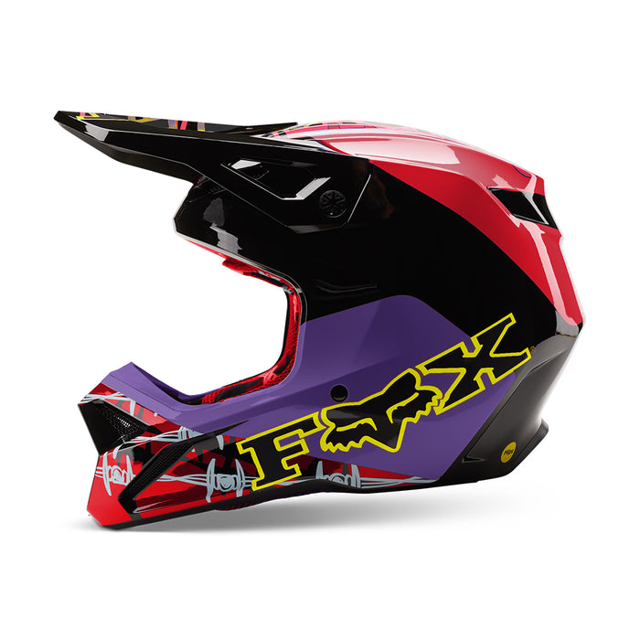 FOX V1 Barbed Wire Mips ECE Adult MX Helmet