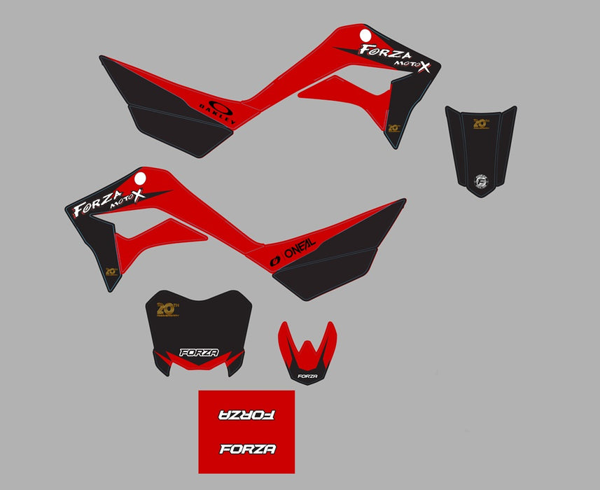 FORZA Aftermarket TS Style Plastic & Graphic Kit 2026 - Red