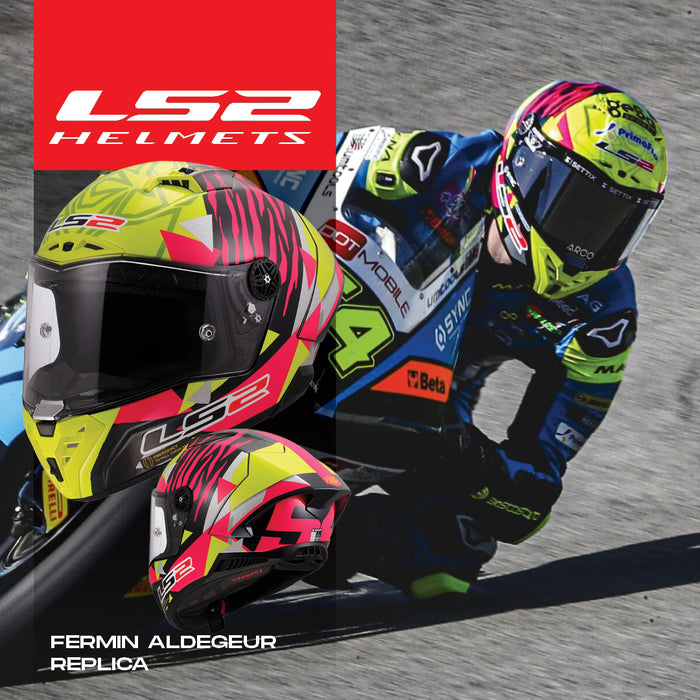 LS2 FF805 Thunder GP Aero Helmet - Aldeguer Replica