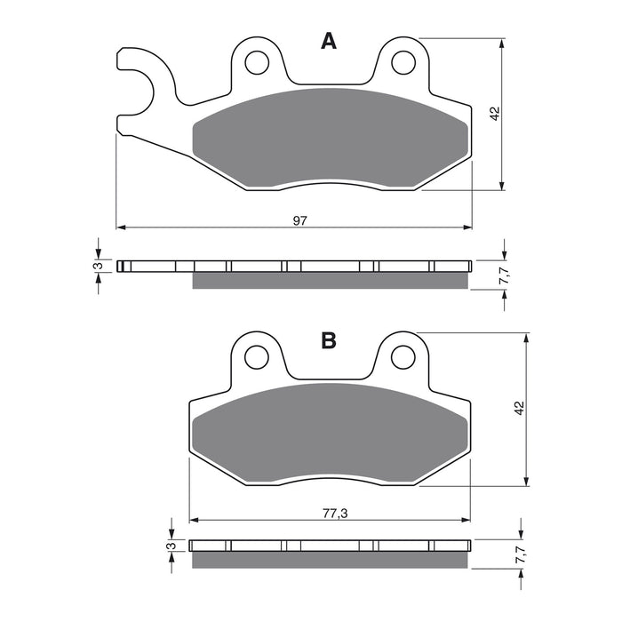 **GOLDfren Brake Pads - Off-Road Racing GF002-K5 (PR46)