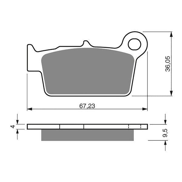 GOLDfren Brake Pads - Off-Road Racing GF187-K5 (PR326)