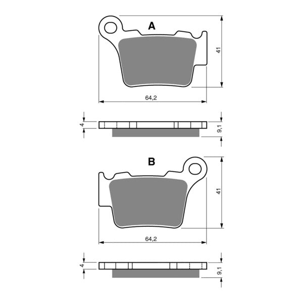 **GOLDfren Brake Pads - Off-Road Racing GF191-K5 (PR327)