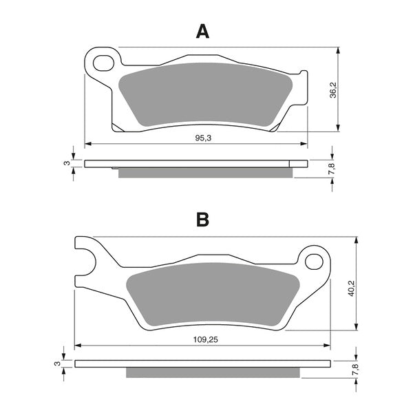 **GOLDfren Brake Pads - Off-Road Racing GF310-K5 (PR450)