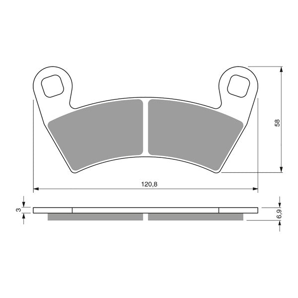 **GOLDfren Brake Pads - Off-Road Racing GF313-K5 (PR483)