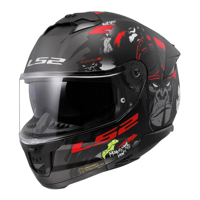 LS2 FF808 Stream II Angry Monkey Road Helmet