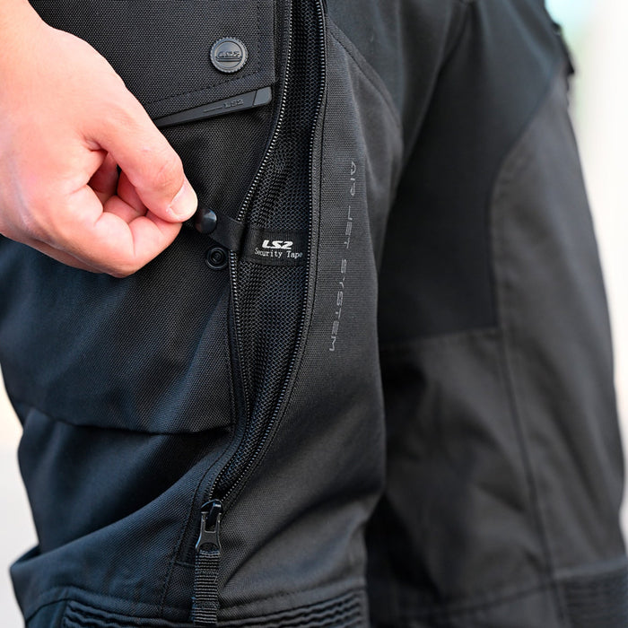 *LS2 Travel Adult Road Pant - Black / Dark Grey