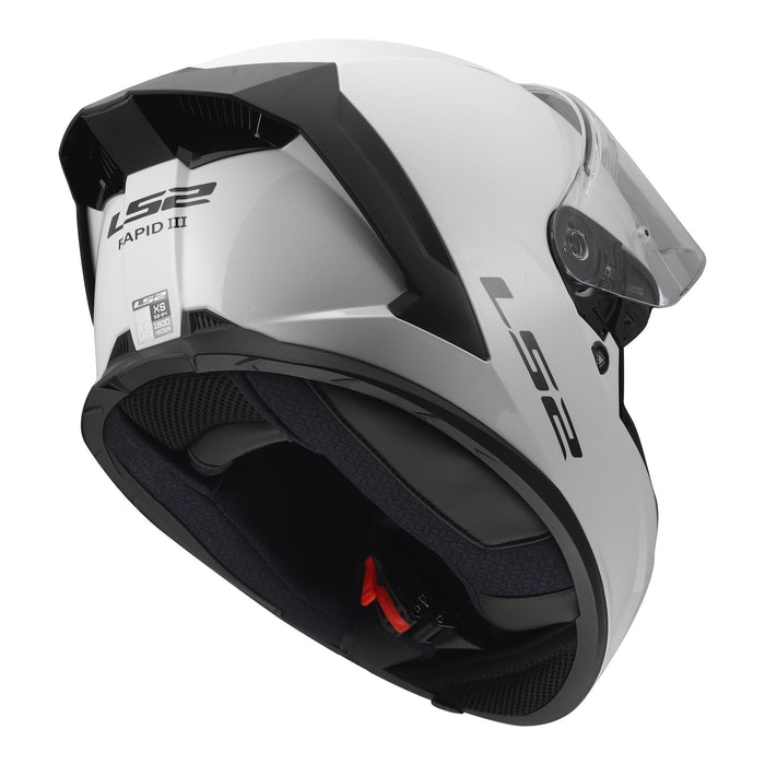 LS2 FF820 Rapid III Solid Helmet - Gloss White
