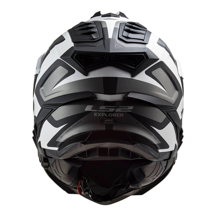 **LS2 MX701 Explorer Alter Adventure Helmet HPFC - Matte Black / White