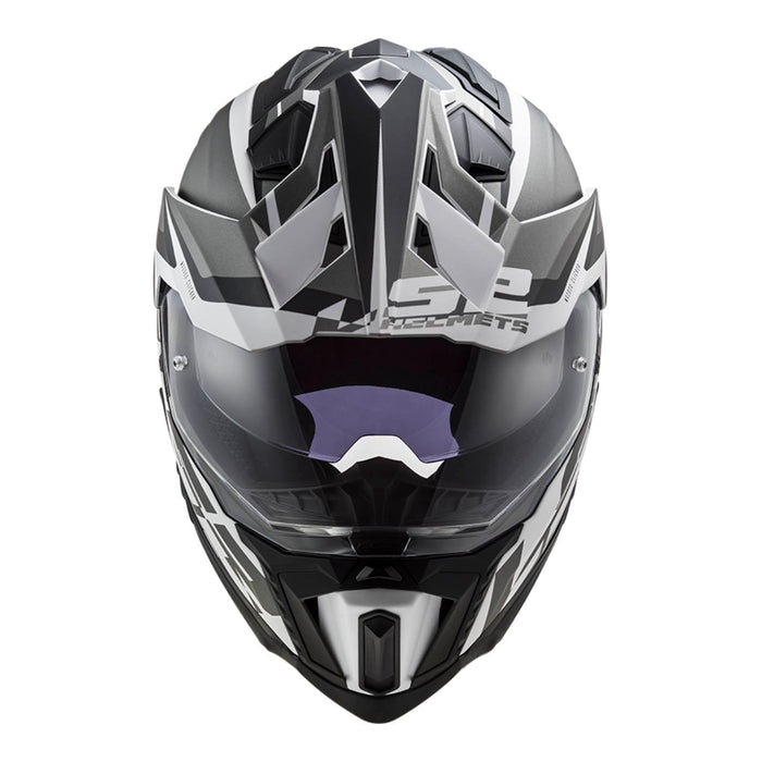 **LS2 MX701 Explorer Alter Adventure Helmet HPFC - Matte Black / White