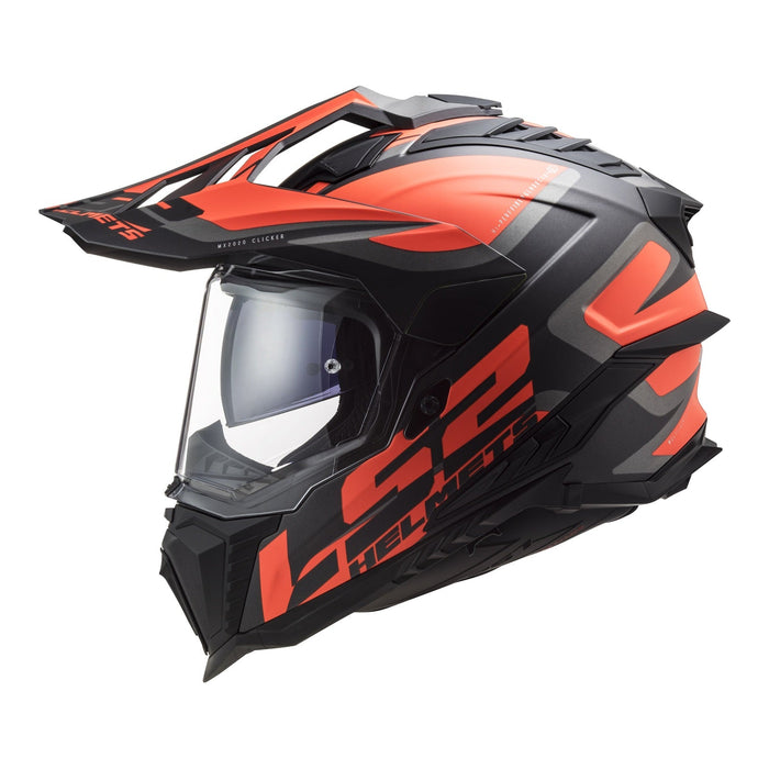 **LS2 MX701 Explorer Alter Adventure Helmet - Matte Black / Orange