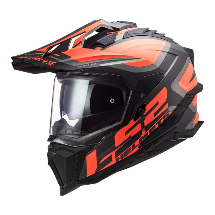 **LS2 MX701 Explorer Alter Adventure Helmet - Matte Black / Orange