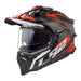 LS2 MX701 Explorer Spire Helmet - Black / Titanium / Red 06