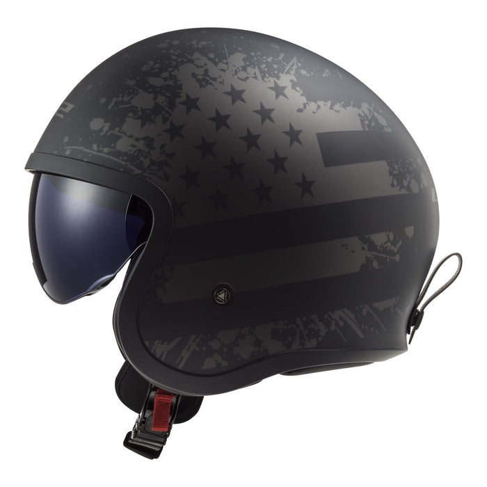 LS2 OF599 Spitfire Flag Road Helmet