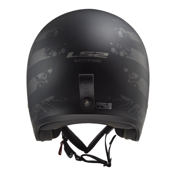 LS2 OF599 Spitfire Flag Road Helmet