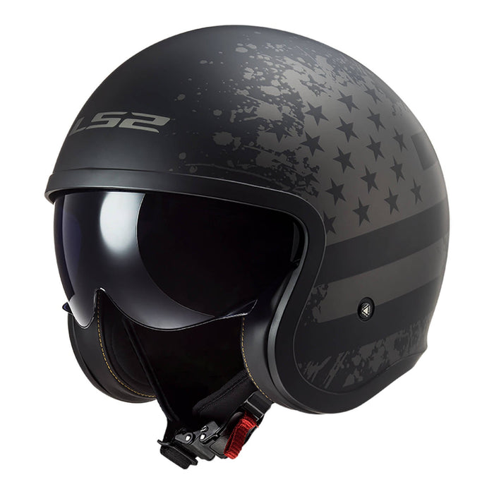LS2 OF599 Spitfire Flag Road Helmet