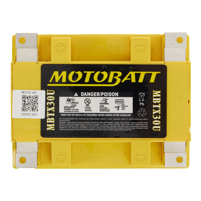 **MOTOBATT Quadflex AGM Motocycle Battery - MBTX30U