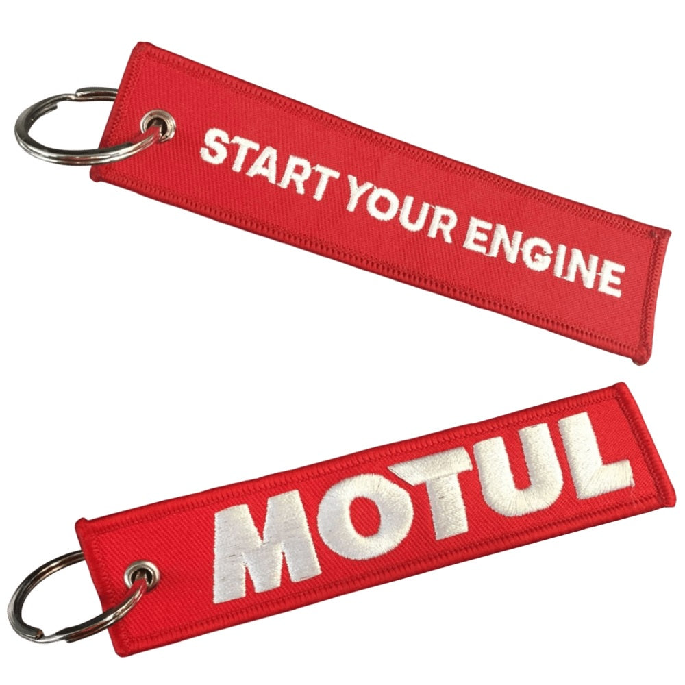 Car Engine Key Ring MOTUL START YOUR ENGINE KEY RING — FORZA