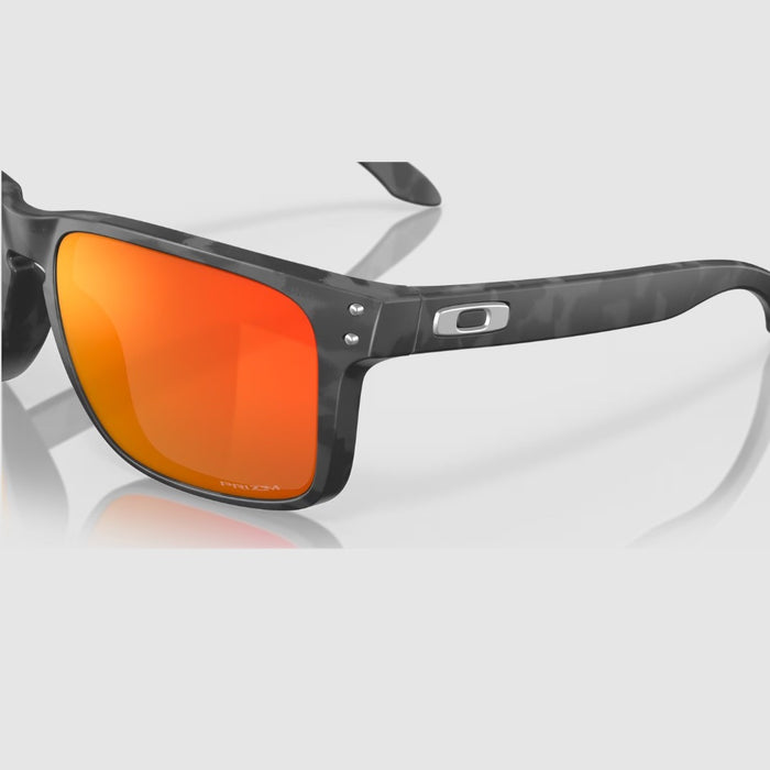 Oakley Holbrook XL Sunglasses - Matt Black Camoflauge w PRIZM Ruby Lens