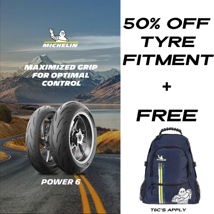 **MICHELIN 17 inch Power GP2 Radial 75W ZR Rear Sport Tyre 190/55-17