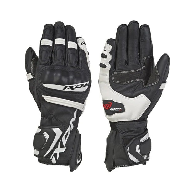 IXON RS TEMPO AIR Sport Leather Adult Gloves - Black/White