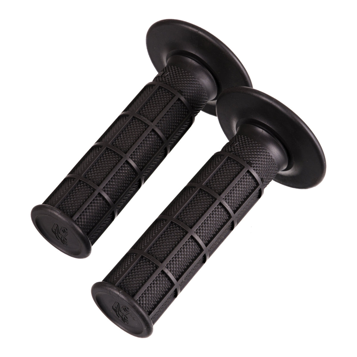 Renthal Firm Black Full Waffle Grips For Motocross & Enduro - Charcoal (G094)