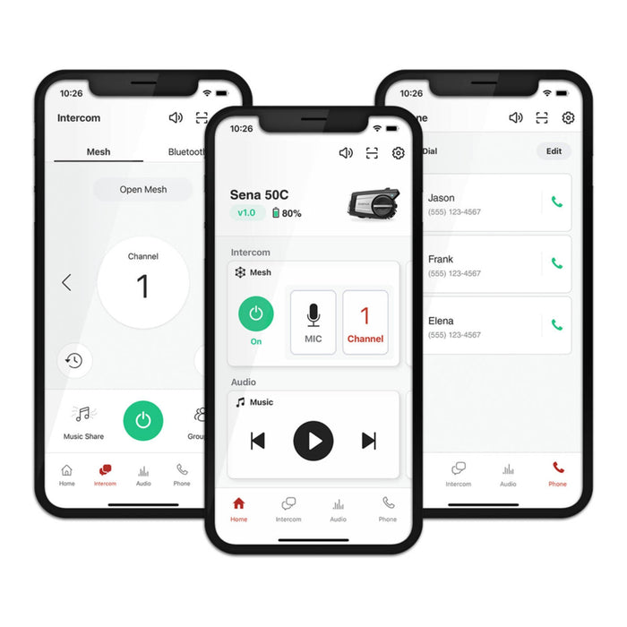 **Sena 50C Camera & Comm Mesh System with Sound by Harman Kardon