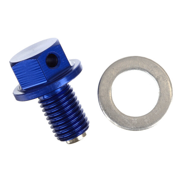 WMP Magnetic Sump Plug M10 x 15 x 1.25 - Blue