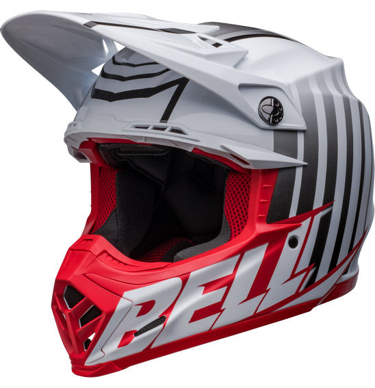 **BELL Moto-9S FLEX Sprint Matte Gloss White/Red