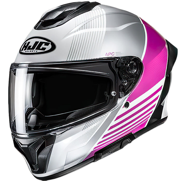 **HJC C71 Morix MC8 Road Helmet - White/Pink/Black
