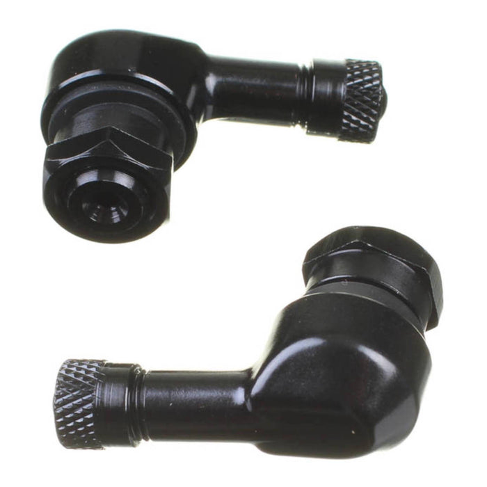 FORZA Aftermarket 90 degree Alloy Valves 11.3mm - Black(pair)