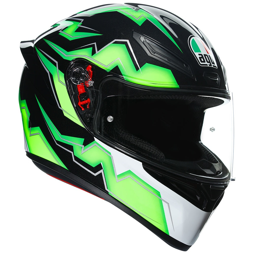 Visor Greenroad Full Face Helmet AGV K1 [KRIPTON BLACK/GREEN] Road