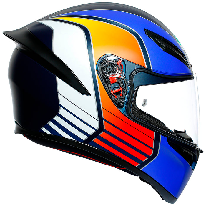 AGV K1 [POWER MATT BLUE/ORANGE/WHITE] Road Helmet