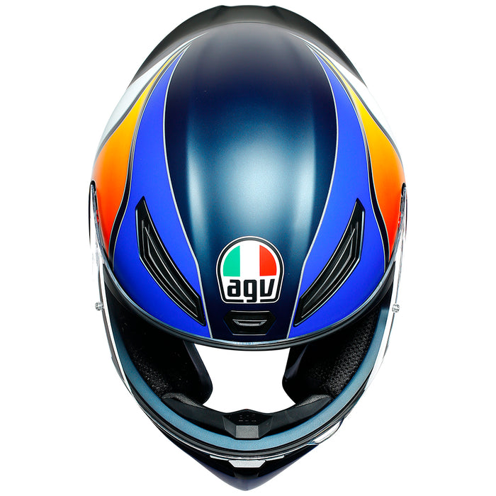 AGV K1 [POWER MATT BLUE/ORANGE/WHITE] Road Helmet