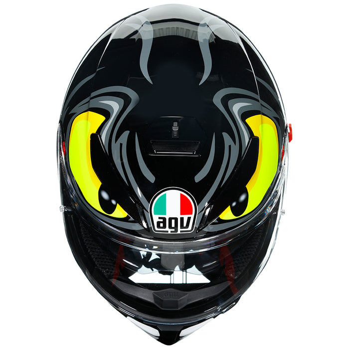 AGV K3 SV ANGRY BLACK Road Helmet — FORZA AGV K3 SV ANGRY BLACK Road Helmet — FORZA