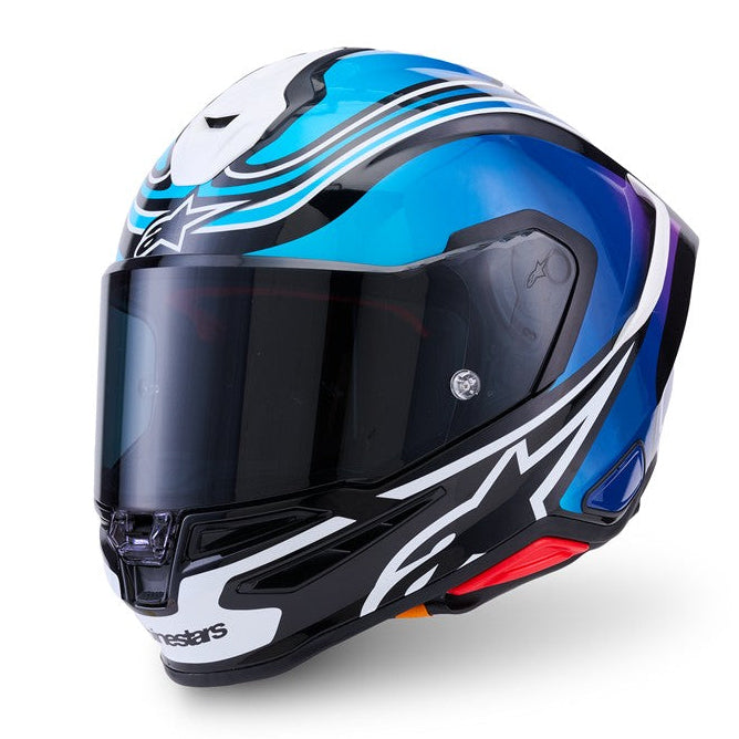 ALPINESTARS Supertech R7 Zeal MX Helmet- Black/Blue/Pink/White