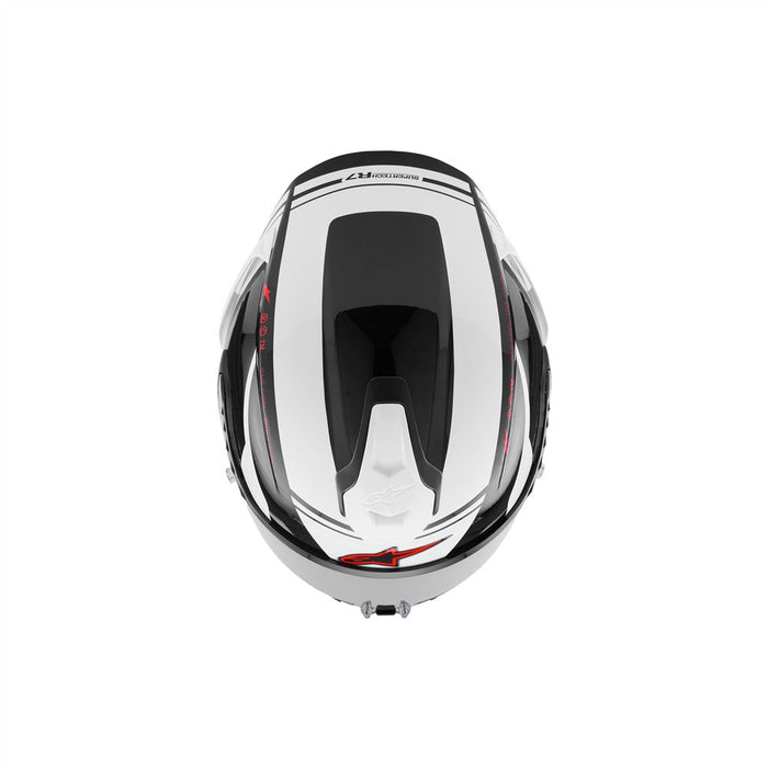 **ALPINESTARS Supertech R7 A-Core Adult Road Helmet - Black/Gloss White/Red