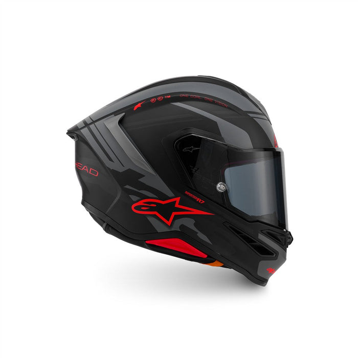 *ALPINESTARS Supertech R7 A-Core MX Helmet - Matte Black/Gray/Red