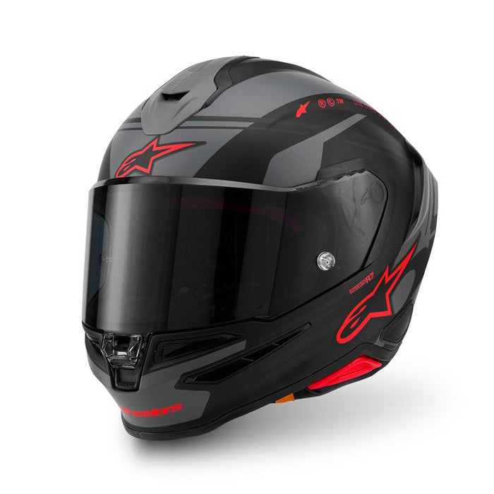 *ALPINESTARS Supertech R7 A-Core MX Helmet - Matte Black/Gray/Red