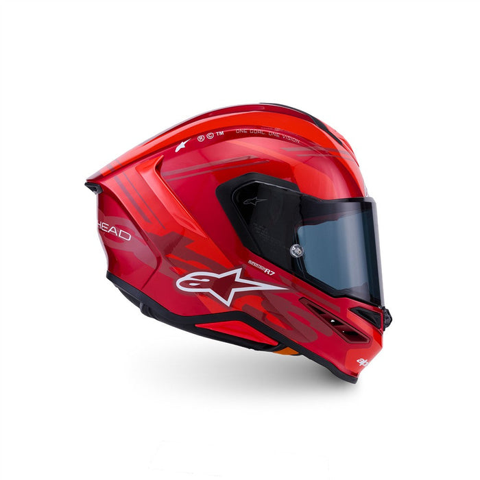 **ALPINESTARS Supertech R7 A-Core Adult Road Helmet - Red/Gloss White