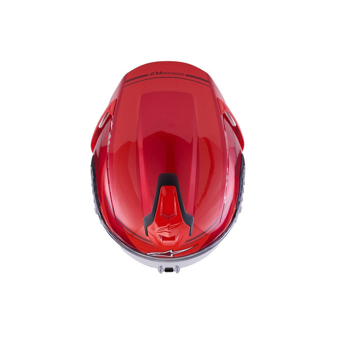 **ALPINESTARS Supertech R7 A-Core Adult Road Helmet - Red/Gloss White