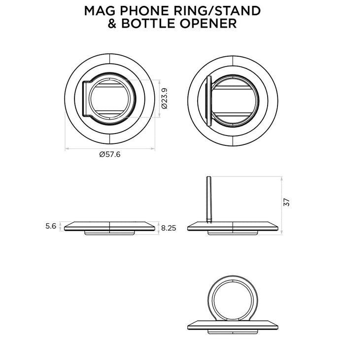 **QUAD LOCK MAG - Phone Ring/Stand and Bottle Opener