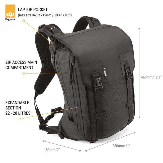 **Kriega MAX28 Expandable Backpack