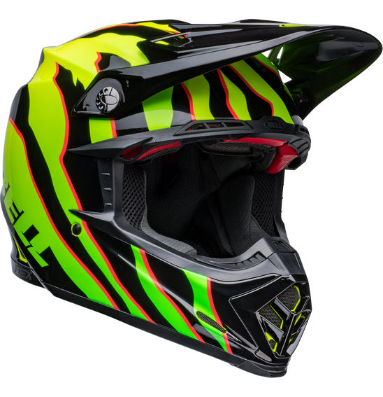 **BELL Moto-9S FLEX Claw Gloss Black/Green