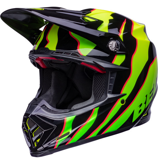 **BELL Moto-9S FLEX Claw Gloss Black/Green