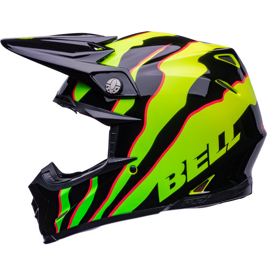 **BELL Moto-9S FLEX Claw Gloss Black/Green