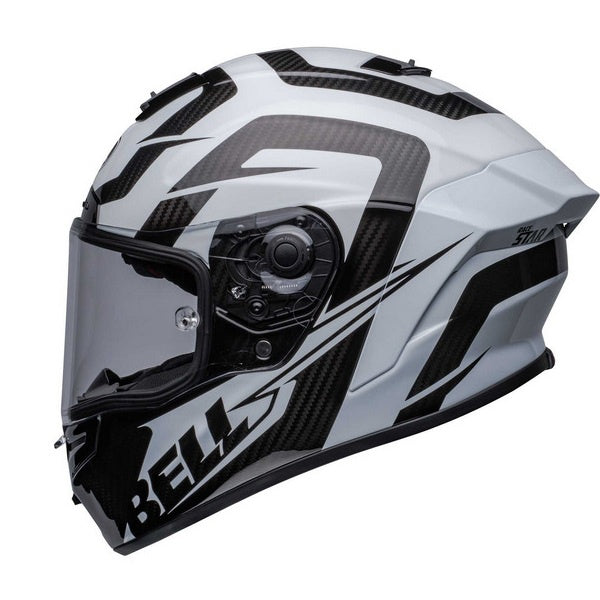 BELL Racestar Flex Dlx Labyrinth Road Helmet - White/Black