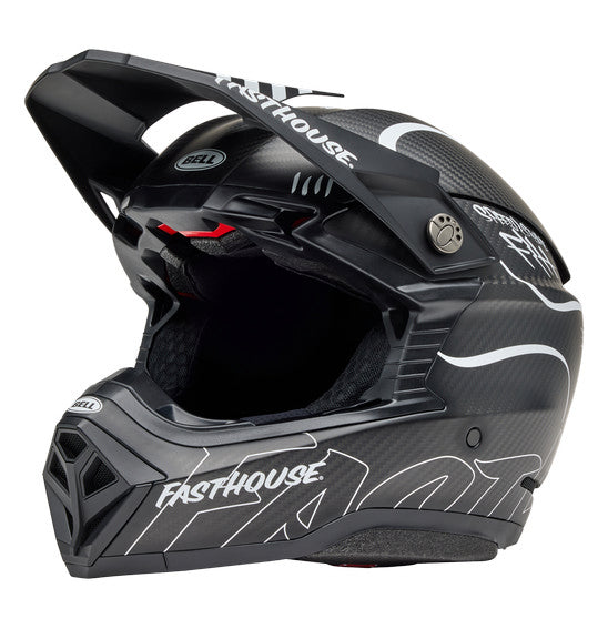 **BELL Moto-10 SPHERICAL Fasthouse Raven Matte Black/White