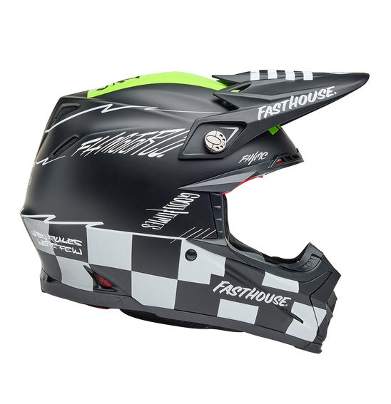 **BELL Moto-9S FLEX Fasthouse Smoke Bomb Blk/Hi-Viz Yel